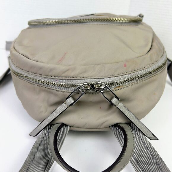 Kate Spade Dawn Medium Backpack Soft Grey Taupe Nylon Lightweight Bag Travel main image 5